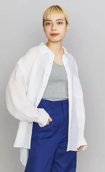 뷰티 & 유스 린넨 셔츠 화이트