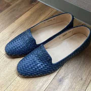 DIEPPA RESTREPO 네이비 가죽 메쉬 로퍼 7