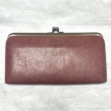nafka 가마구치 장지갑 소가죽