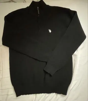 U.S. Polo Assn. 블랙 니트 스웨터 L