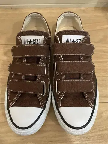 ALL STAR 브라운 벨크로 스니커즈