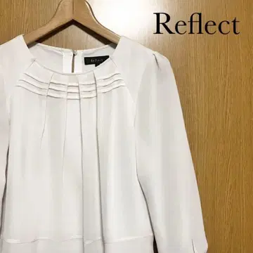 새상품급 리플렉트 블라우스 턱 디자인 쉬폰 7부 소매 11