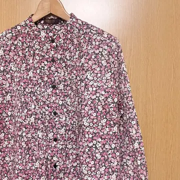 새상품급 데코이 꽃무늬 리버티 5부 소매 13 XL