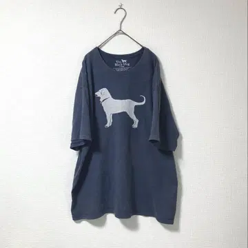 The Black Dog 티셔츠 XL 사이즈 개 프린트
