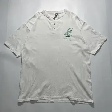 90s 앤빌 USA제 빈티지 티셔츠 XL 화이트 헨리넥 6798