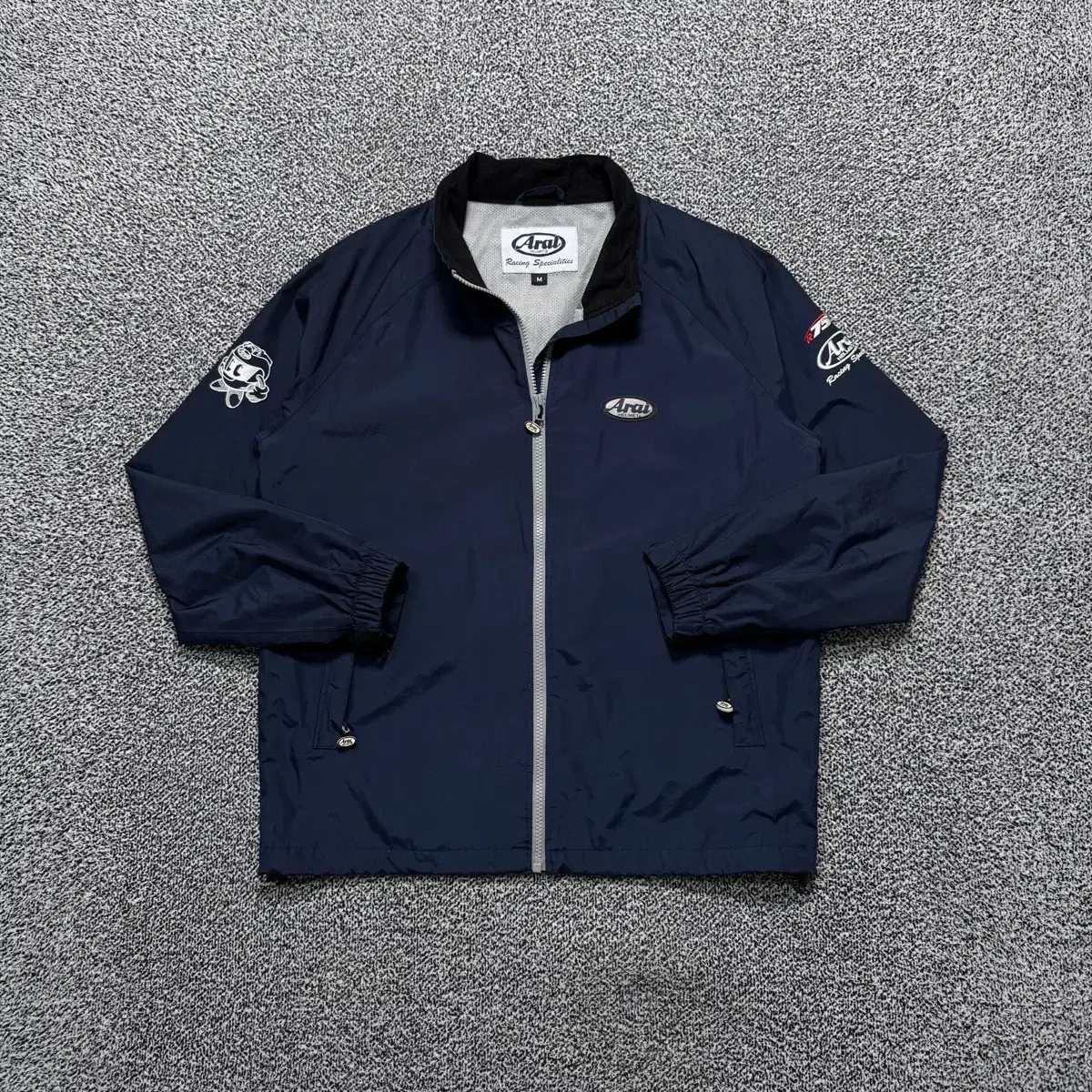 Name: Arai Signature Back Big Logo Navy Windbreaker Racing Jacket
