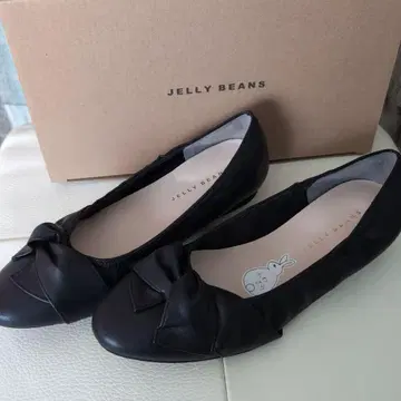 JELLY BEANS 블랙 플랫 슈즈