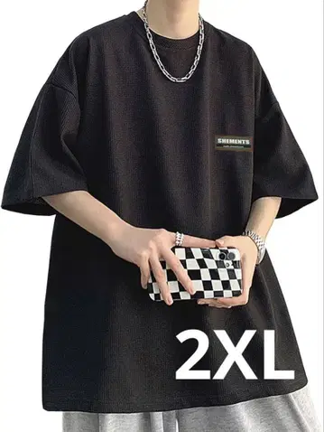반팔 셔츠 여름옷 남성용 무지 속건성 2XL