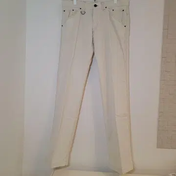 INTERMEZZO W90cm 베이지 플랩 백 포켓 팬츠