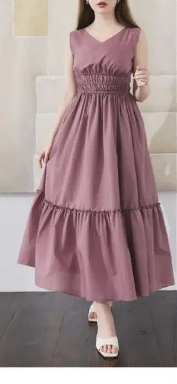 헤르리프토 리비에라 더블 보우 드레스