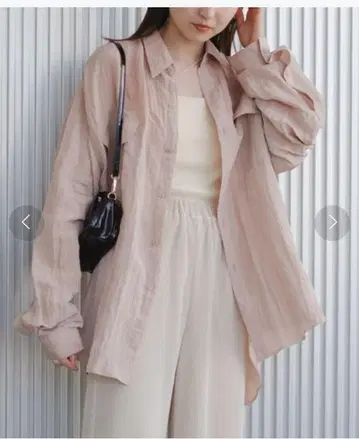 kastane 카스타네 새틴 빅 셔츠 핑크