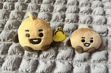 BTS SHOOKY 봉제 인형 배지 세트