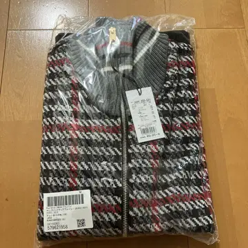Radii Smith 체크 무늬 니트 블루종 L 사이즈