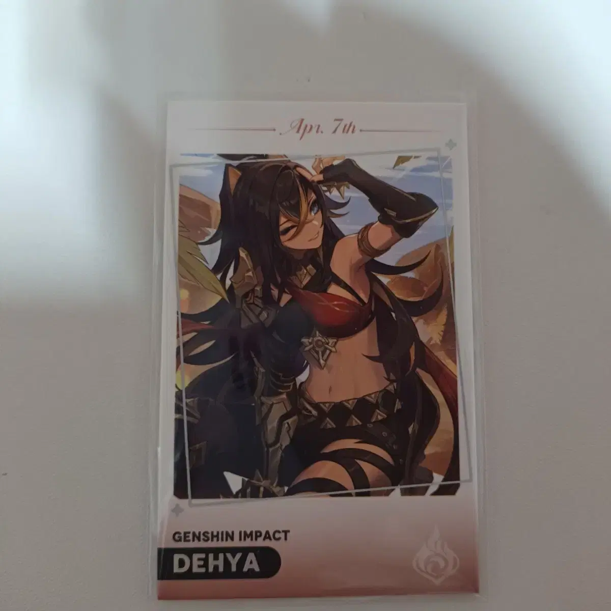 Genshin Impact Mega Coffee Collaboration Card Dehya