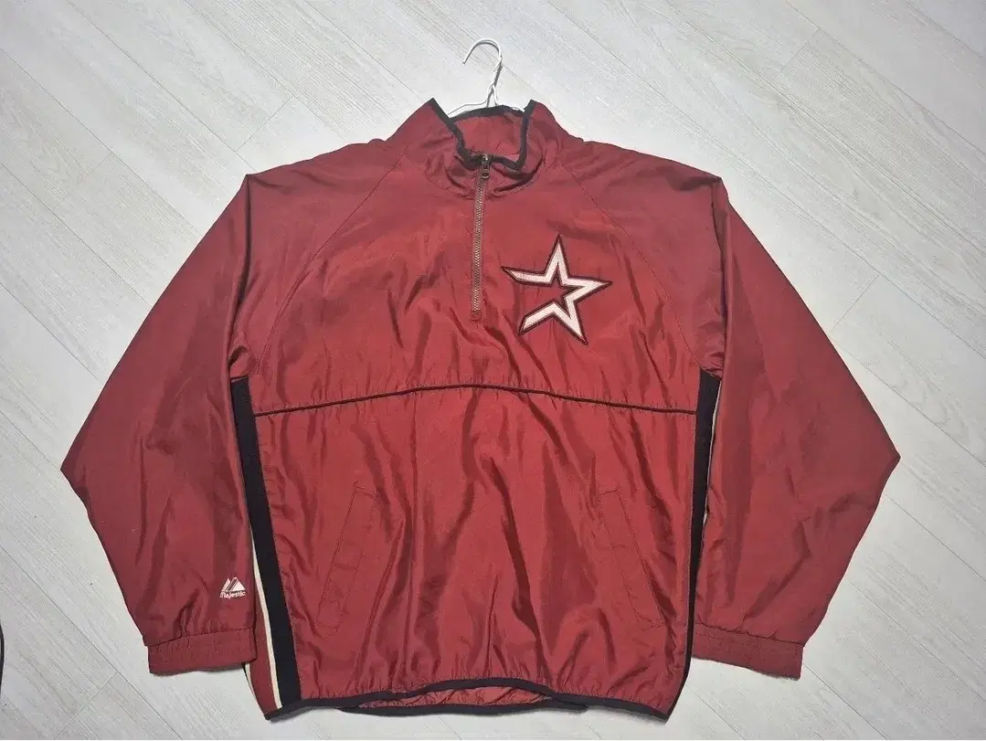 00's Majestic Houston Astros Old School Half Zip Anorak