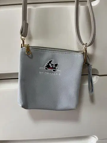 키요 고양이 파우치 숄더 그레이
