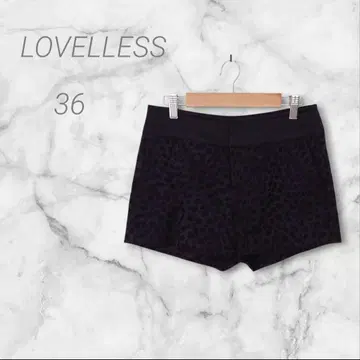 LOVELLESS 러브리스 레오파드 무늬 쇼트 팬츠 36