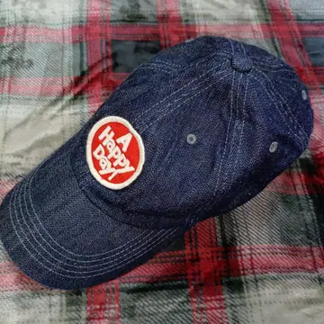 UES MFG.Co 데님 캡 A Happy Day! 레드 XL