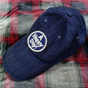 UES MFG.Co 데님 캡 A Happy Day! 블루 XL