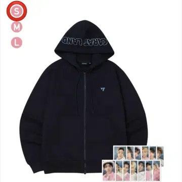 SEVENTEEN CARAT LAND ZIP-UP HOODIE S 사이즈