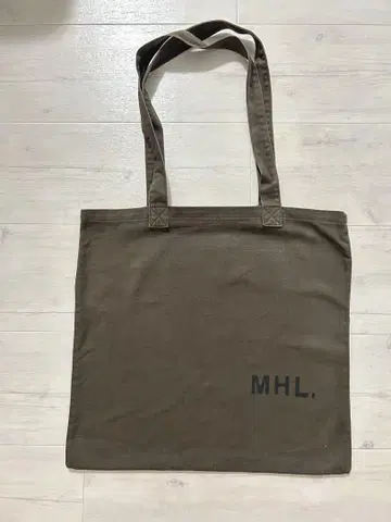 MHL. 코튼 2WAY 토트백 다크 브라운