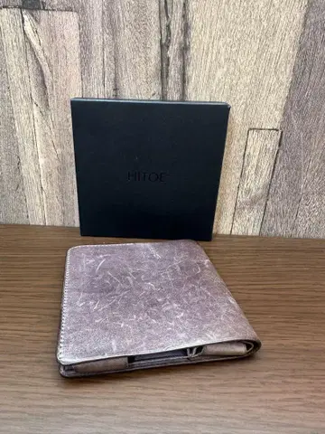 HITOE 가죽 두겹 지갑 박스 포함
