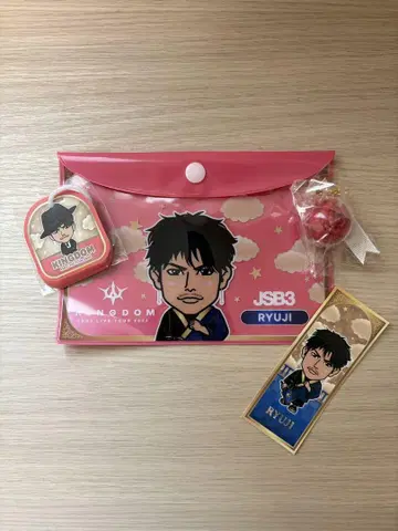 3대째 JSB 이마이치 류지 킹덤 엔니치 가챠 파우치 장미 키링 후쿠오카
