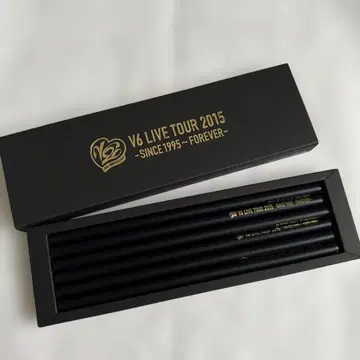 V6 2015 콘서트 한정 굿즈 스와로브스키 펜슬 세트 미사용품