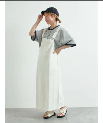 사만사 모스모스 화이트 데님 잔스카