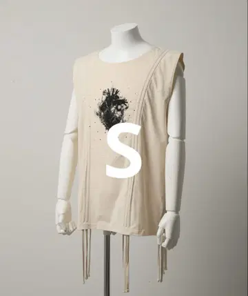 grancy 셔링 디자인 라인 큐빅 그래픽 슬리브리스 T S