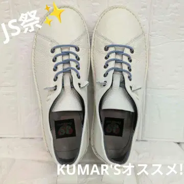 JS 하트 라벨 경량 가죽 로우 컷 스니커즈 23cm