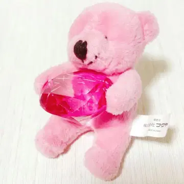 후쿠야 핑크 테디베어 마스코트 곰 헤이세이 레트로
