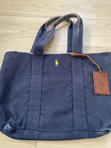 폴로 랄프 로렌 네이비 토트백