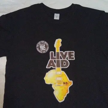 미착용 새상품 LIVE AID 티셔츠 1985년 모델 M 사이즈