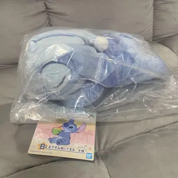 제일복권 리로 & 스티치 B상 오야스미 봉제 인형 미개봉