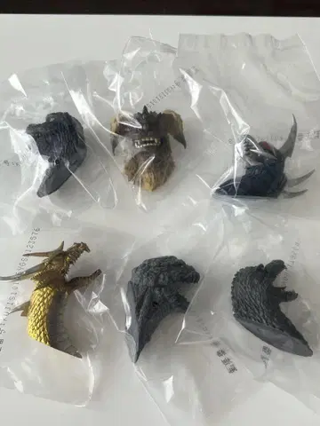 제일복권 고질라 대괴수 열전 G G상 몬스터 헤드 마그넷 풀 컴프 세트