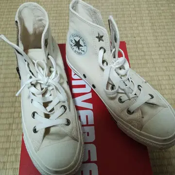 CONVERSE ALL STAR 화이트 하이컷 외부 박스 포함