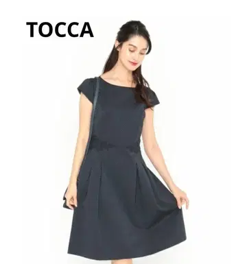TOCCA [세탁 가능!] MERMAID 드레스 네이비 0