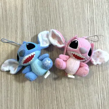헤이세이 레트로 스티치 레어 벚꽃 버전 마스코트 2종 세트 사쿠라
