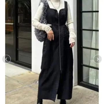 LADYMADE 프론트 지퍼 사이드 리본 잔스카