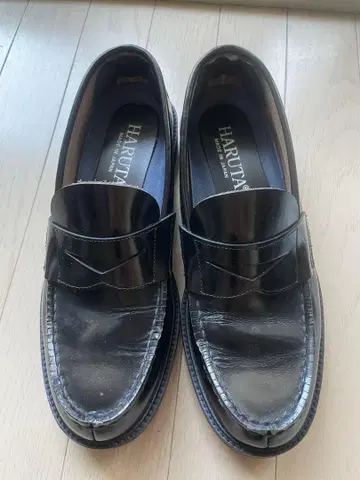 HARUTA 블랙 로퍼 27cm EEE