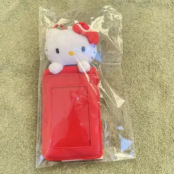 한국 한정판 헬로키티 봉제 인형 트레이딩 카드 케이스 애플 카페