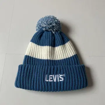 LEVIS 폼폼 포함 니트 모자