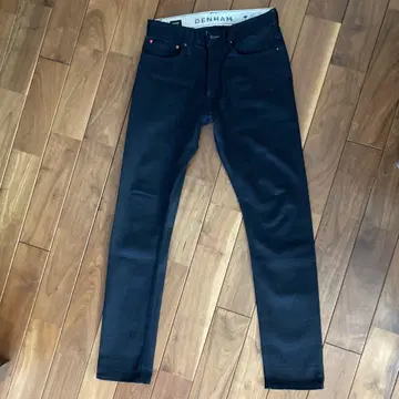DENHAM 32인치 생 데님 블랙 재팬 데님