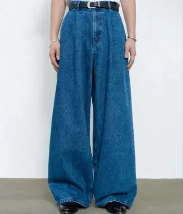 SINSS Wide balloon denim / 와이드 벌룬 데님 파랑