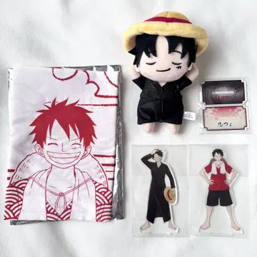 ONE PIECE 원피스 극락탕 루피 아크릴 스탠드 봉제 인형