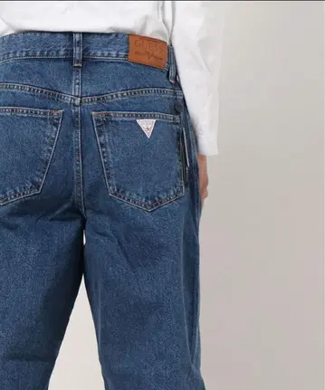 GUESS/게스 데님 릴랙스 테이퍼드 팬츠
