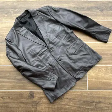 Licorice 다크 브라운 가죽 자켓 LL