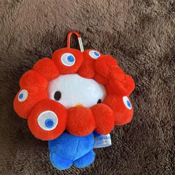 만박 산리오 콜라보 헬로키티 봉제 인형 마스코트 카라비너 포함
