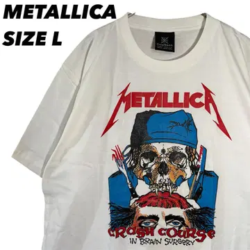 메탈리카 티셔츠 밴드 티셔츠 METALLICA 티셔츠 L 밴 티